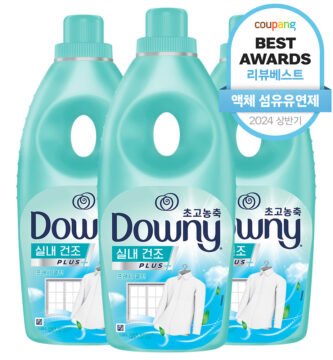 다우니 엑스퍼트 실내건조 프레시클린 초고농축 섬유유연제 본품, 1.05L, 3개